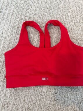 Set Active Red Form Cloud Sportsbra